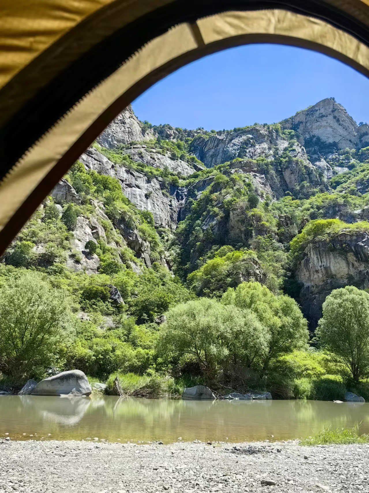 北京懷柔白河灣。受訪者供圖